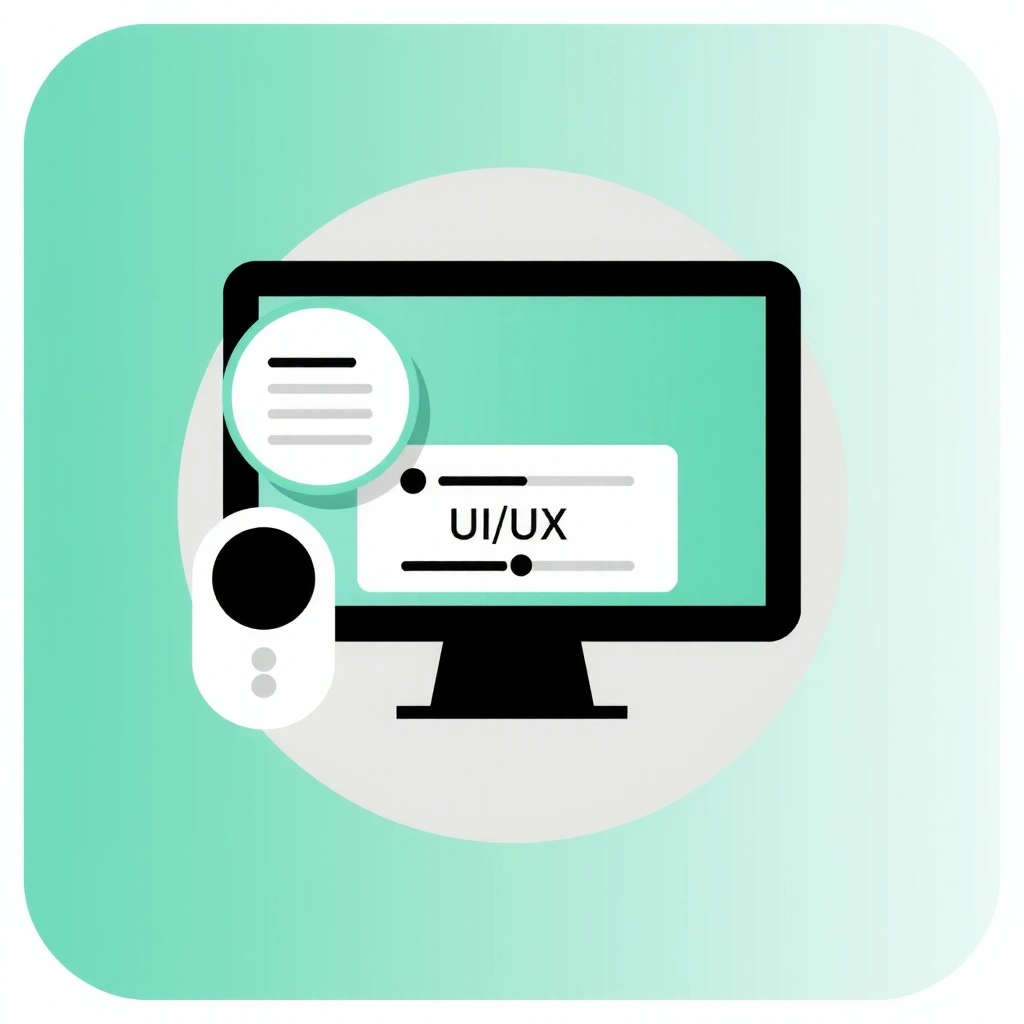 Pictogramă reprezentând designul UI/UX