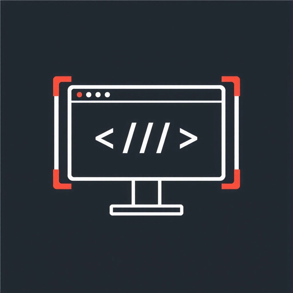 Pictogramă reprezentând dezvoltarea de aplicații web